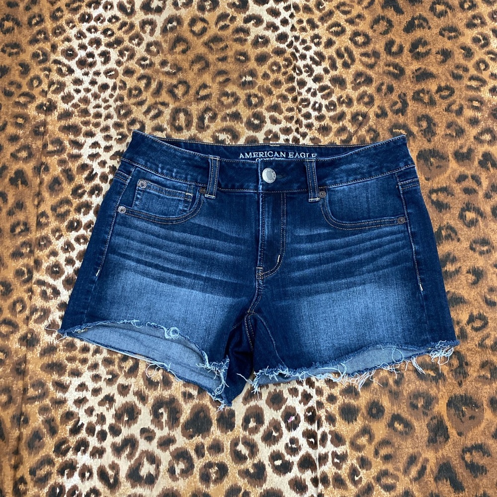 Dark denim American Eagle Jean shorts